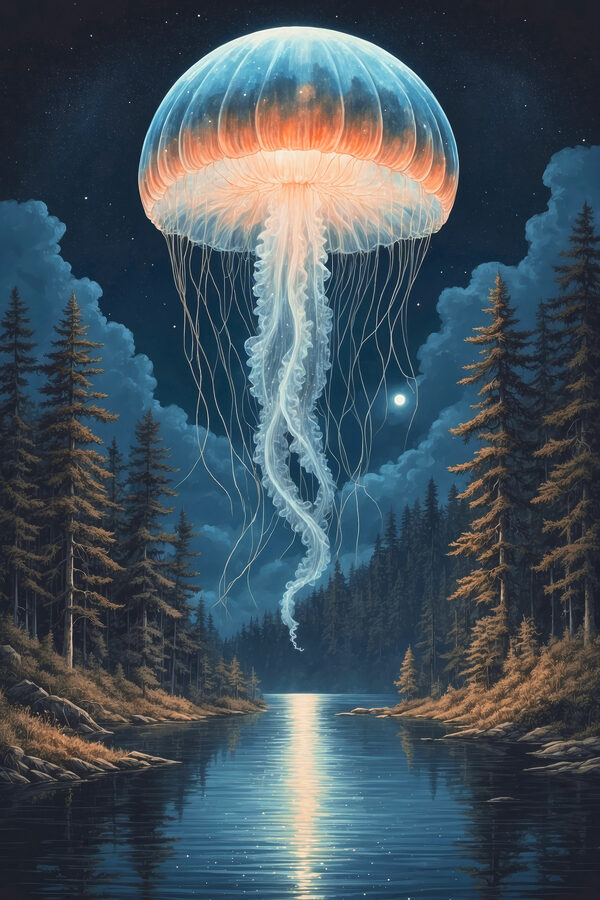 A jellyfish in the sky A jellyfish in the sky