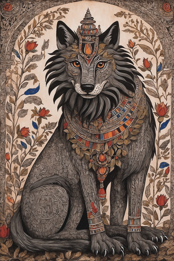 A drawing of a lion A drawing of a lion