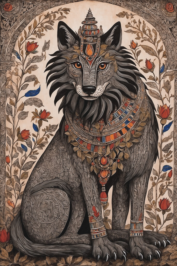 A drawing of a lion A drawing of a lion