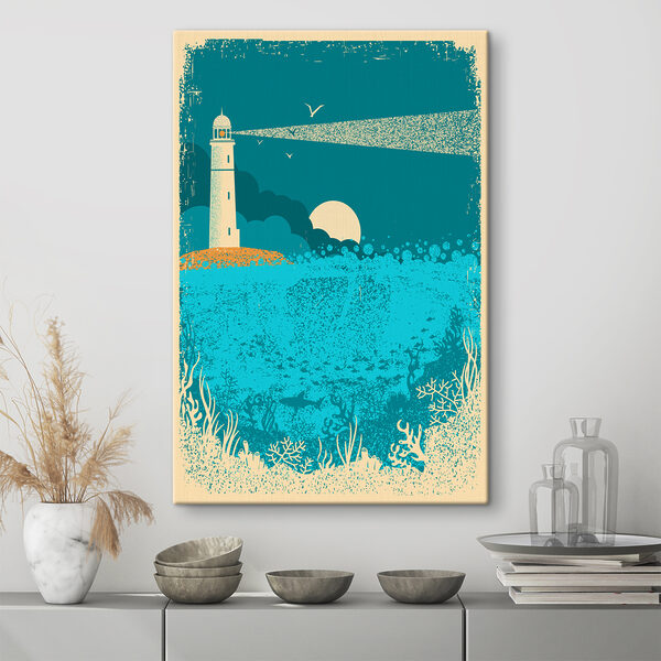 Cuadros Cuadros Un póster de un faro (SKU: s37849)