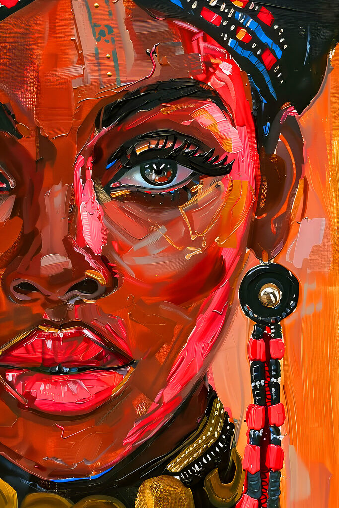 A close up of a woman's face A close up of a woman's face