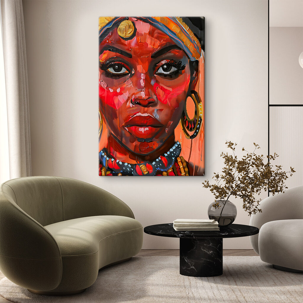 A painting of a woman A painting of a woman