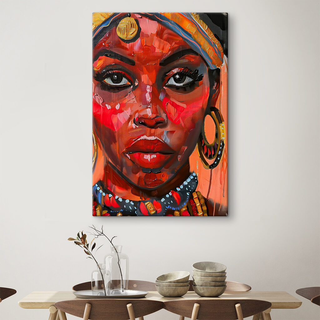 A painting of a woman A painting of a woman