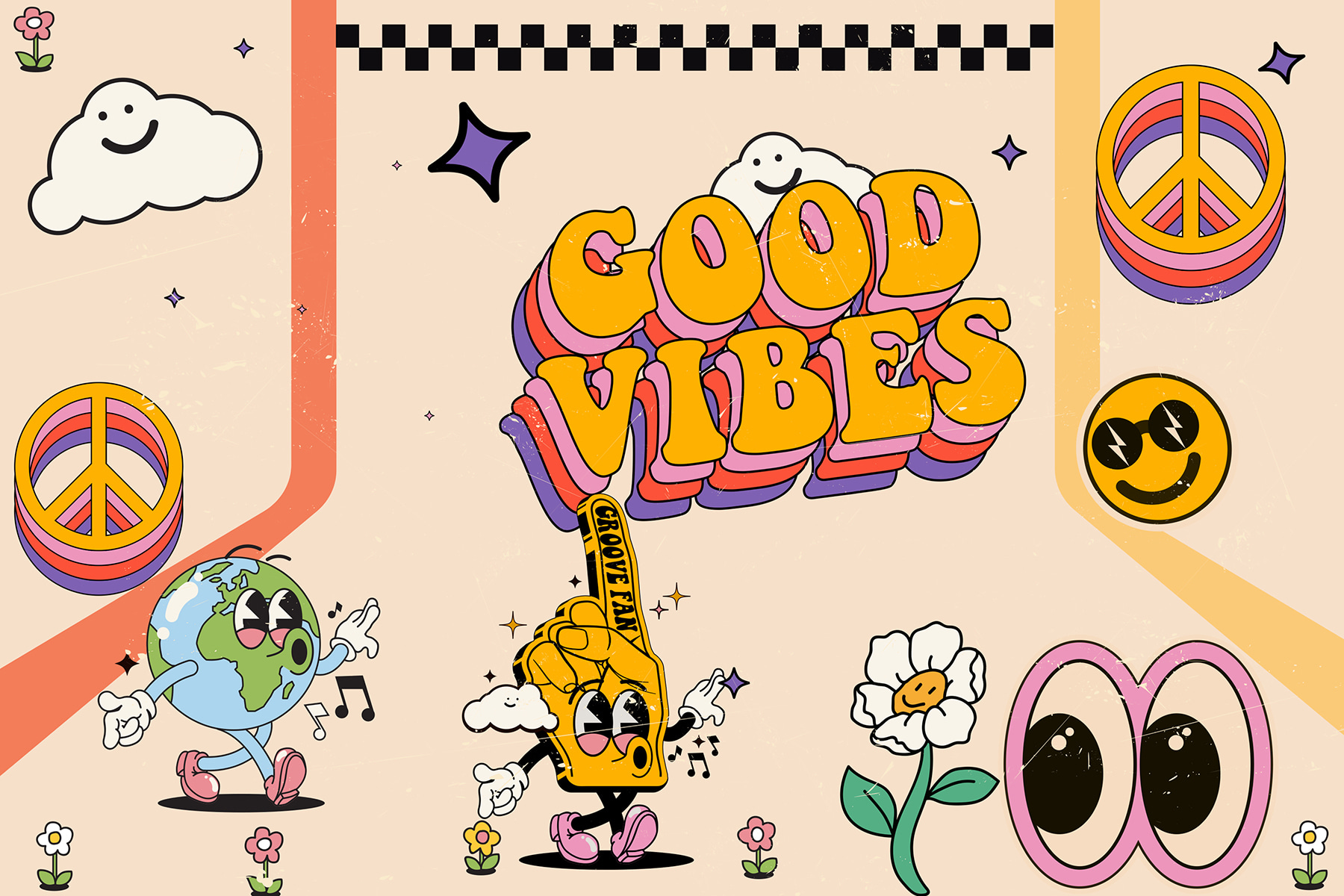 A cartoon characters and text