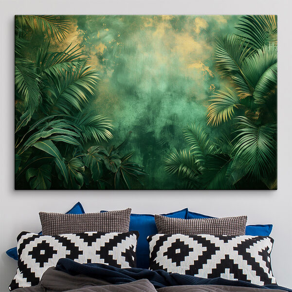 Cuadros Una selva mística que brilla al amanecer (SKU: s38086) Cuadros Cuadros Una selva mística que brilla al amanecer (SKU: s38086)