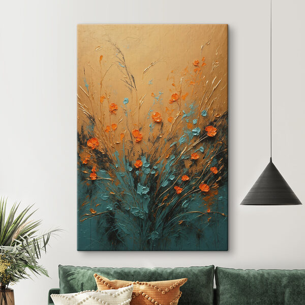 Cuadros Un cuadro de flores en una pared (SKU: s38173) Cuadros Cuadros Un cuadro de flores en una pared (SKU: s38173)