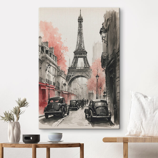 Cuadros Una calle con coches y una torre (SKU: s38178) Cuadros Cuadros Una calle con coches y una torre (SKU: s38178)