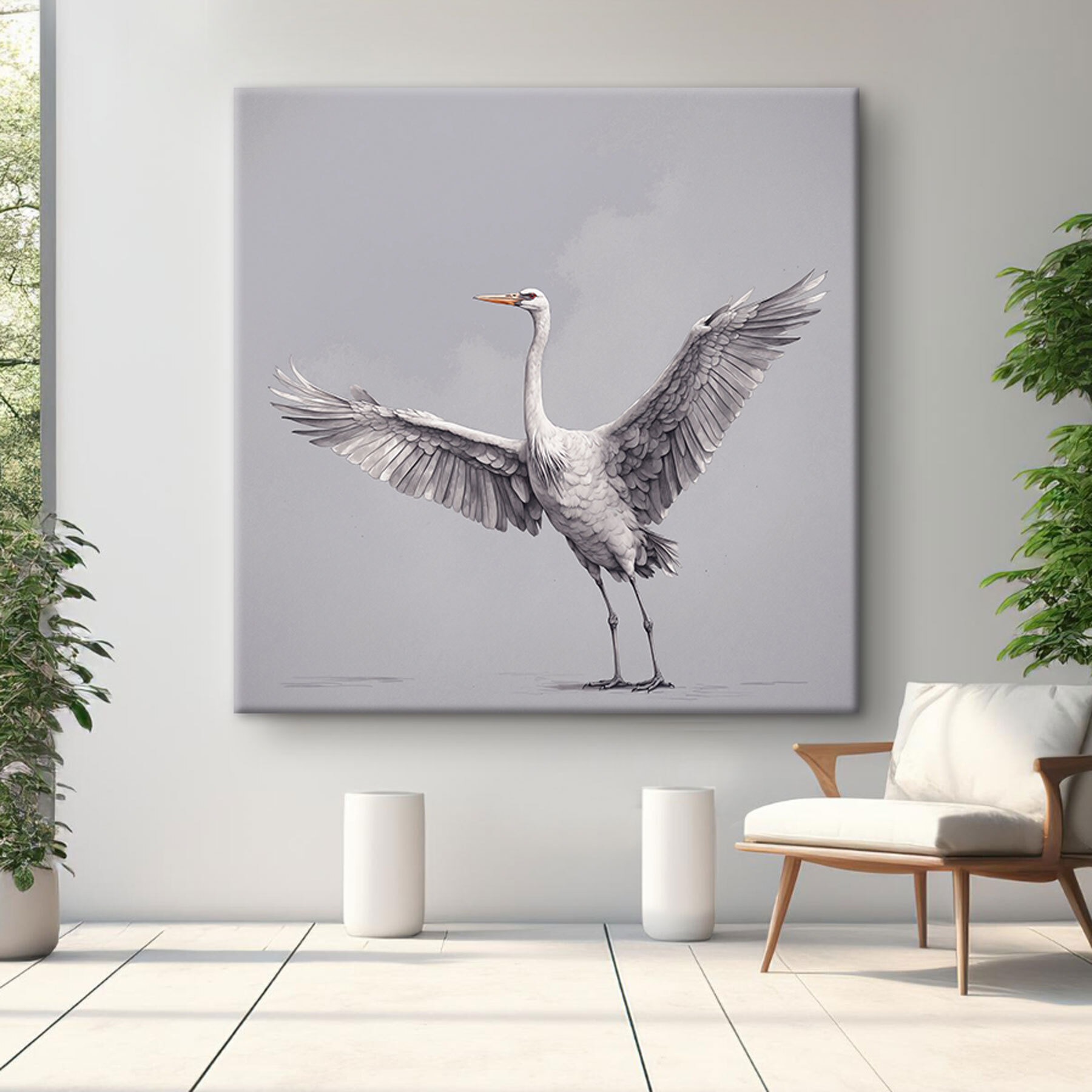 A bird with wings spread A bird with wings spread