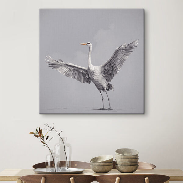 A bird with wings spread A bird with wings spread