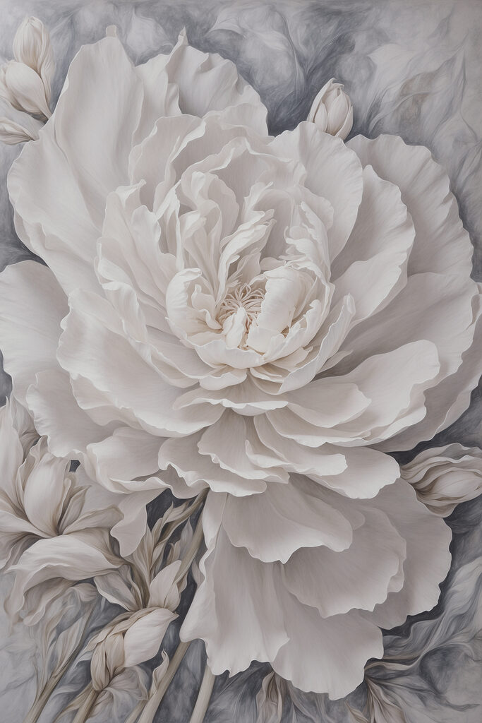 A close up of a flower