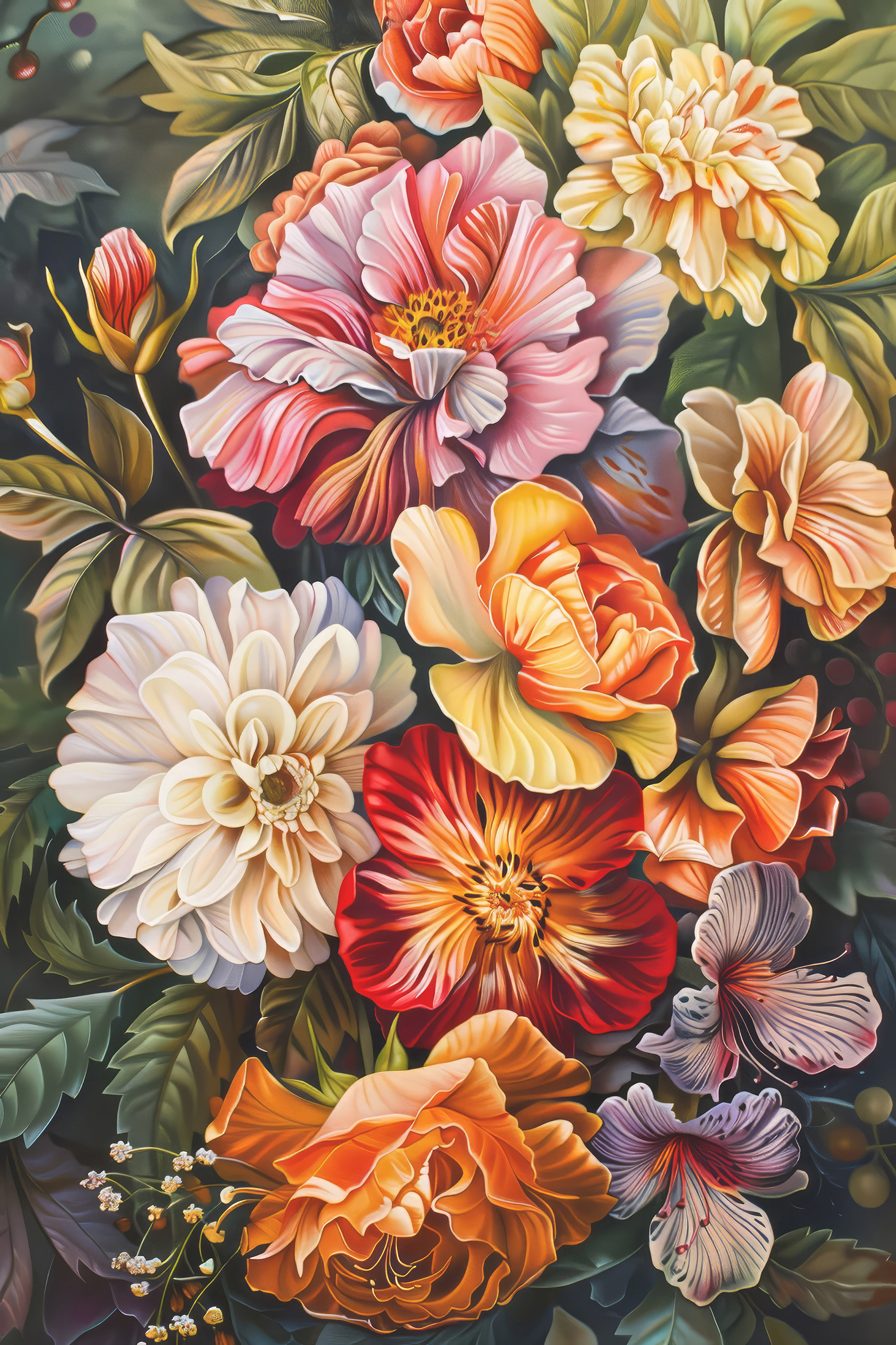 A close up of flowers