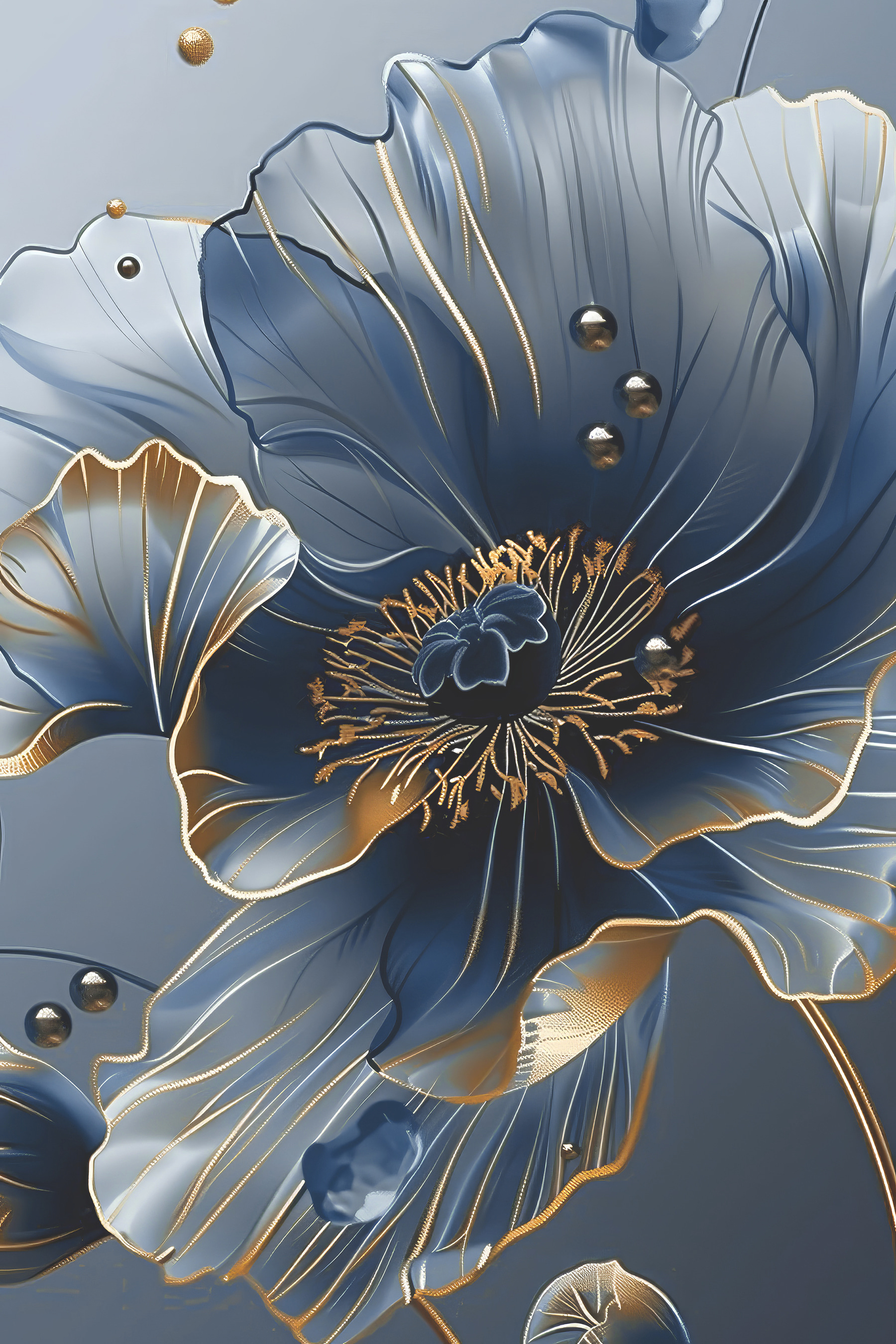 A close up of a flower