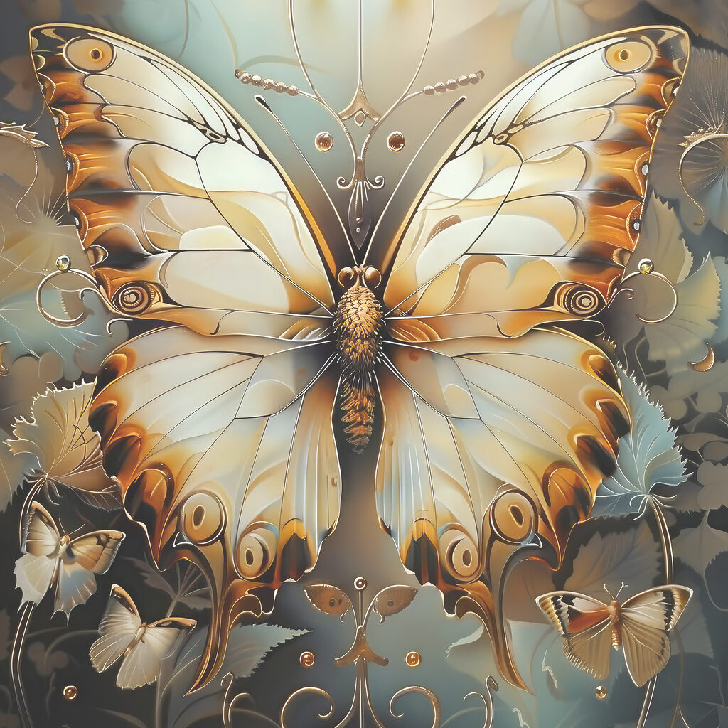 A butterfly with many wings A butterfly with many wings