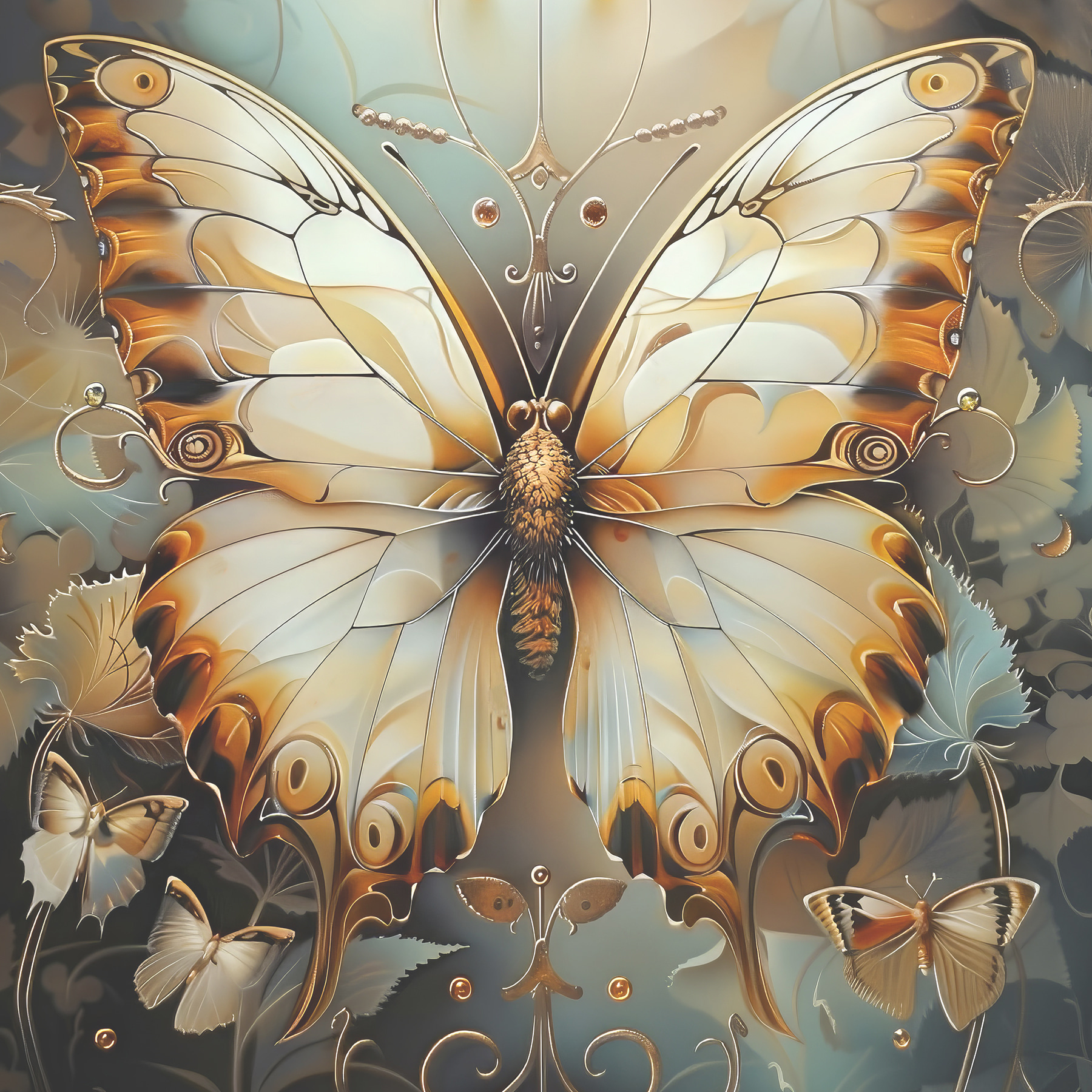 A butterfly with many wings A butterfly with many wings
