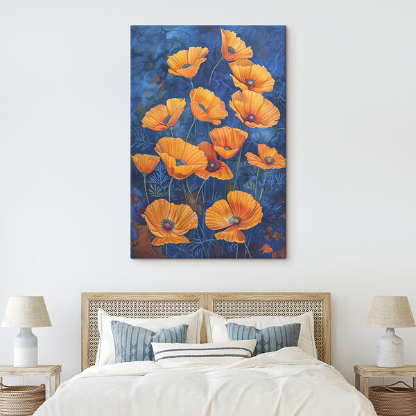 A group of orange flowers
