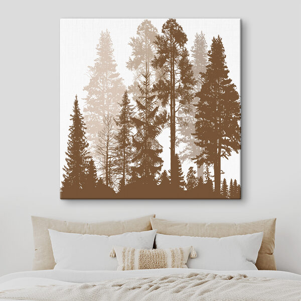 A group of trees in a forest