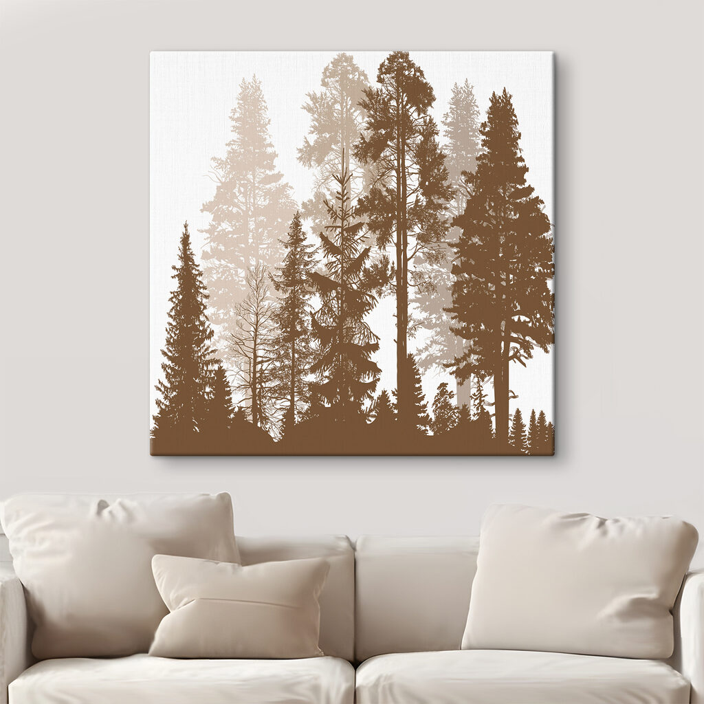 A group of trees in a forest