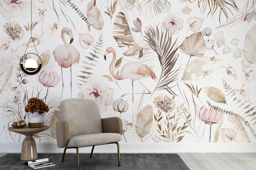 w00507pig4r 1024x683 - Una acuarela de flamencos y flores - tegory