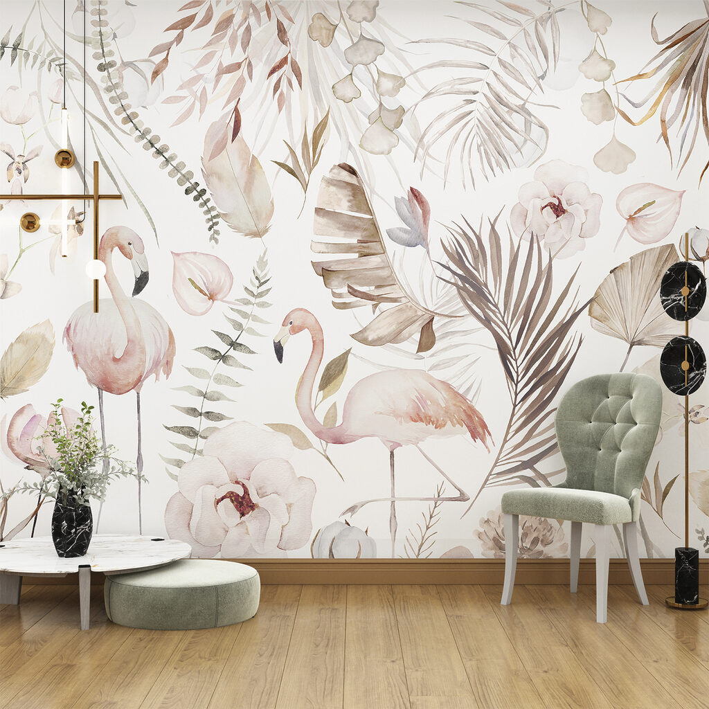 w00507pig6ms 1024x1024 - Una acuarela de flamencos y flores - tegory