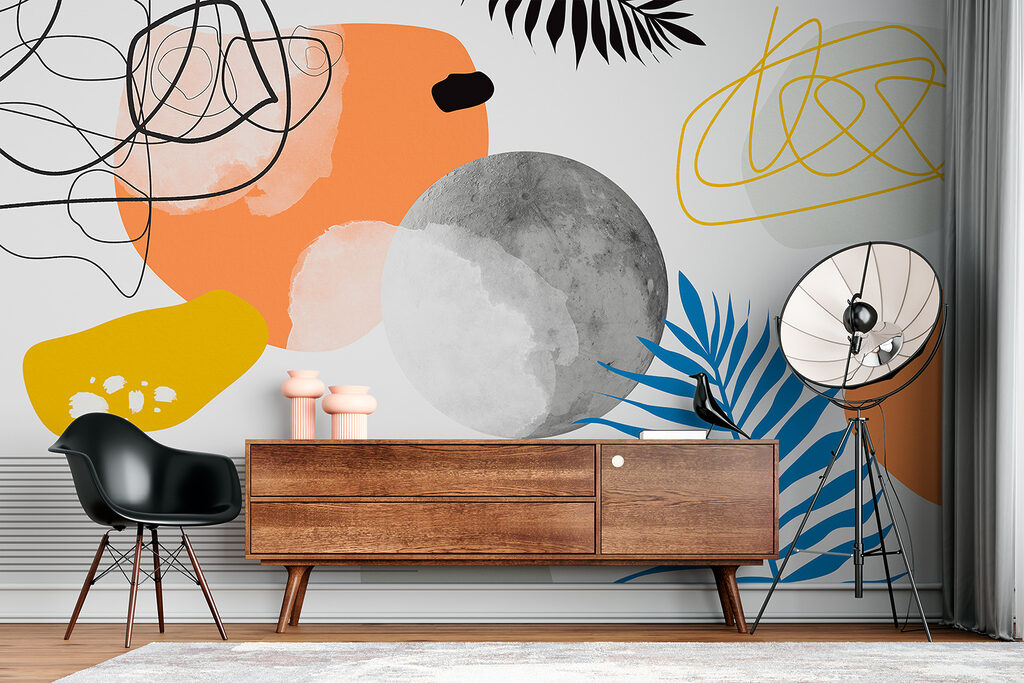 Un arte colorido con círculos y hojas en blanco y negro w00508piw1mr 1024x683 - Un arte colorido con círculos y hojas en blanco y negro - tegory