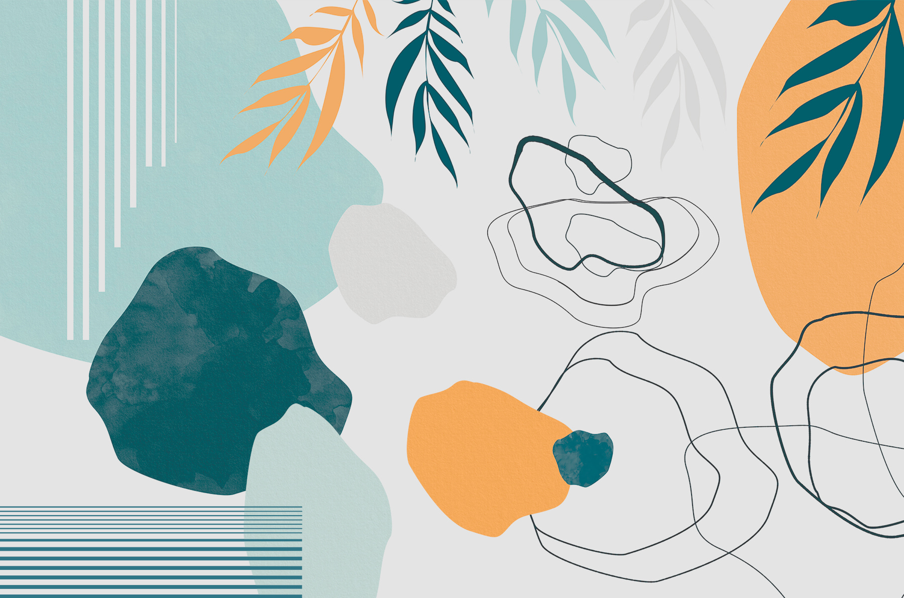 w00509p - Un colorido arte con hojas - tegory