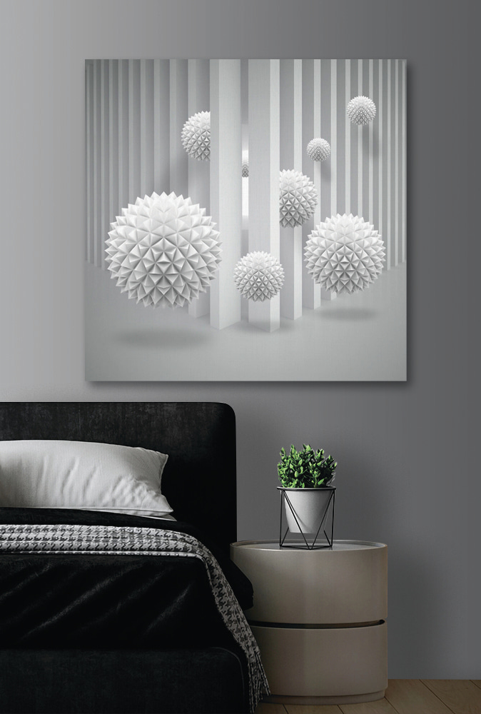 s26960pib1m - Bolas blancas en una habitación - tegory