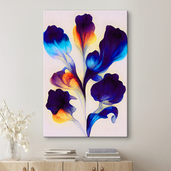 s37838pig118 600x600 - Un ramo de flores azules y naranjas - tegory