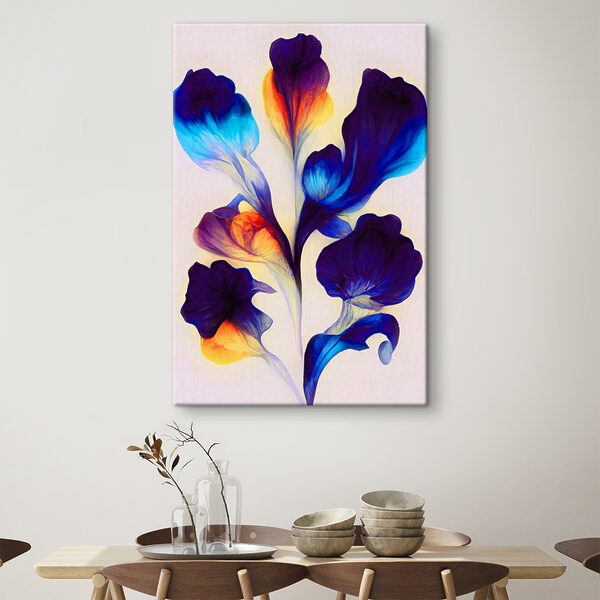 s37838piq29 600x600 - Un ramo de flores azules y naranjas - tegory
