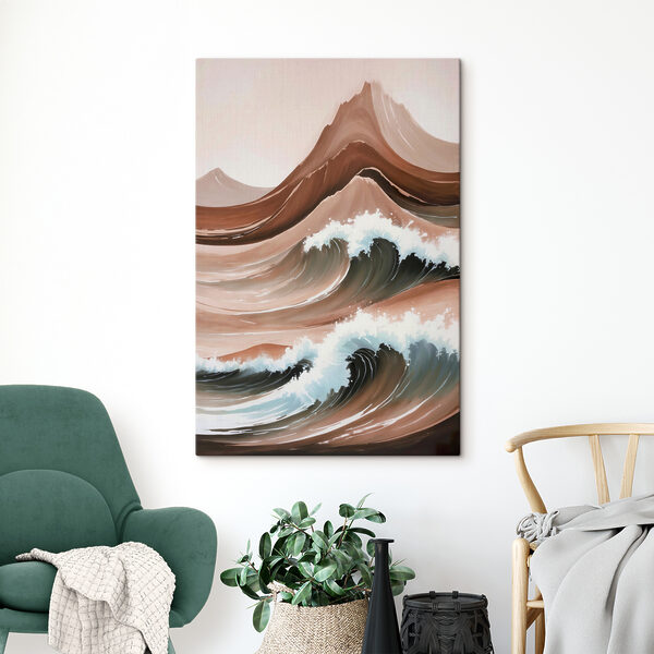 Cuadros Un cuadro de olas en una playa (SKU: s38222) Cuadros Cuadros Un cuadro de olas en una playa (SKU: s38222)