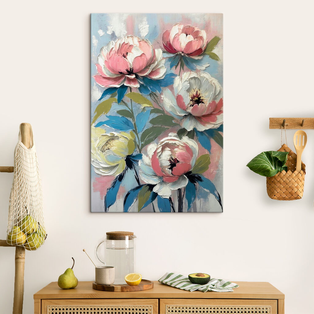 Un cuadro de flores sobre fondo azul s38226pik300m 1024x1024 - Un cuadro de flores sobre fondo azul - tegory