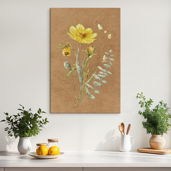Cuadros Canvas print A painting of flowers and leaves (SKU: s38238) Cuadros Cuadros Canvas print A painting of flowers and leaves (SKU: s38238)