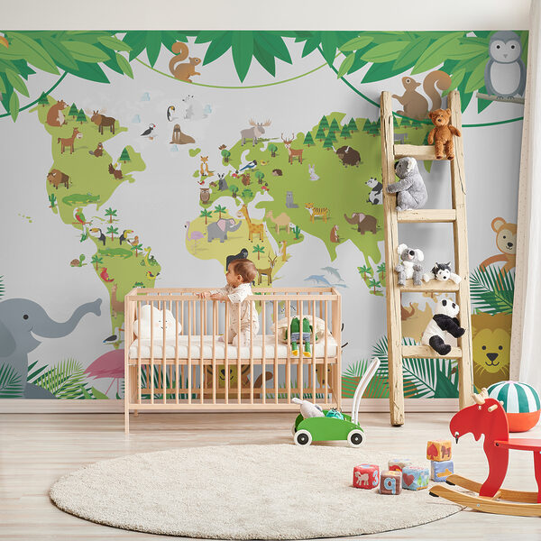 Un mapa de animales y plantas Un mapa de animales y plantas