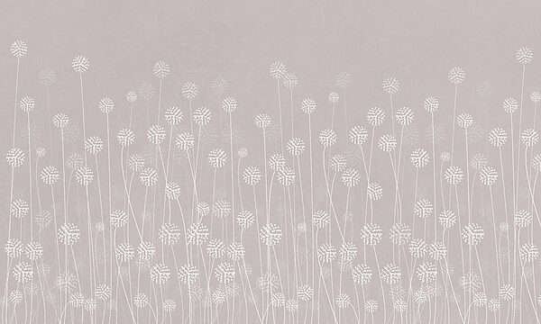 Flores blancas sobre fondo gris Flores blancas sobre fondo gris