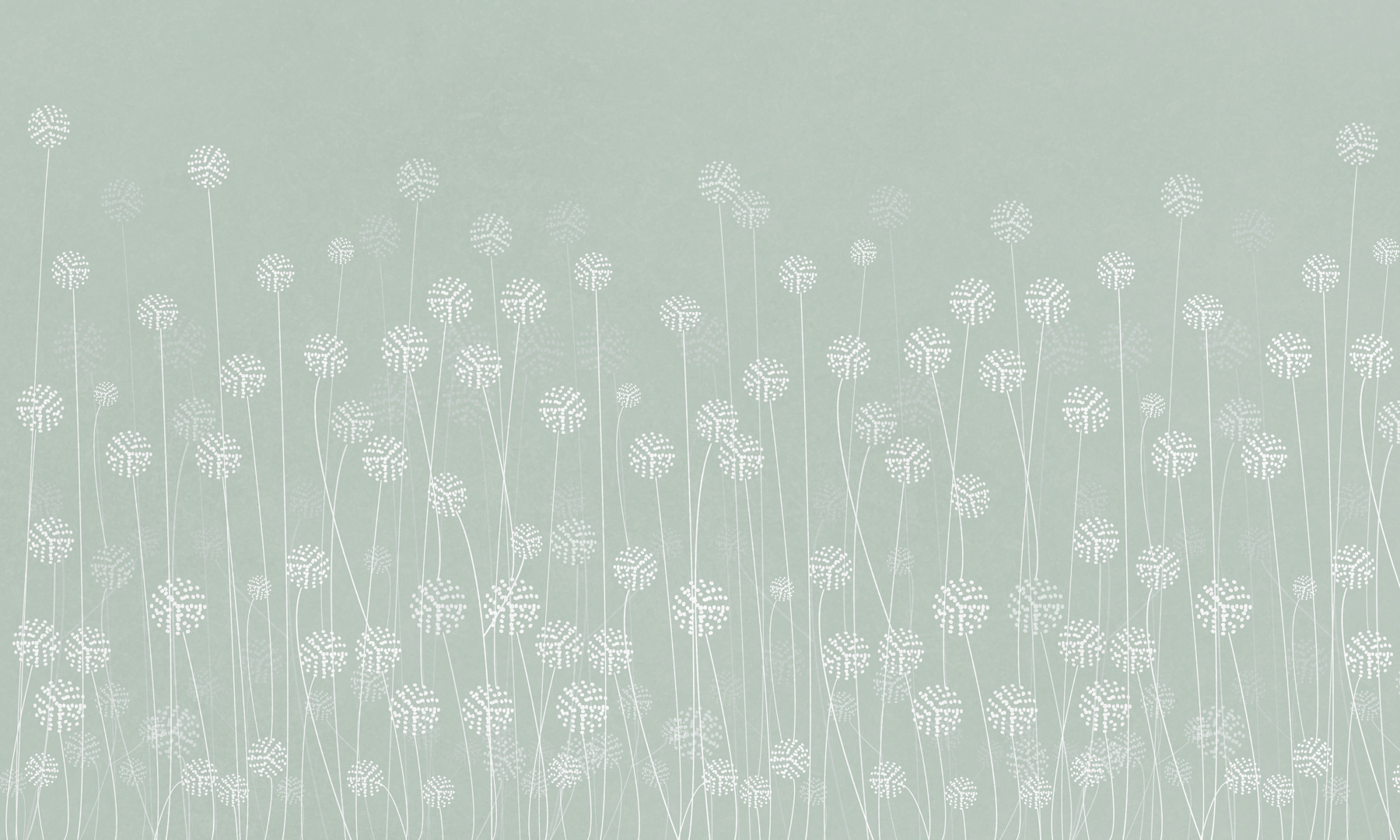 w00613v3p - Flores blancas sobre fondo verde - tegory
