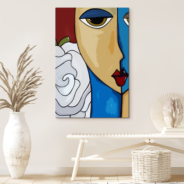 Cuadros Un cuadro que representa el rostro de una mujer (SKU: s03659) Cuadros Cuadros Un cuadro que representa el rostro de una mujer (SKU: s03659)