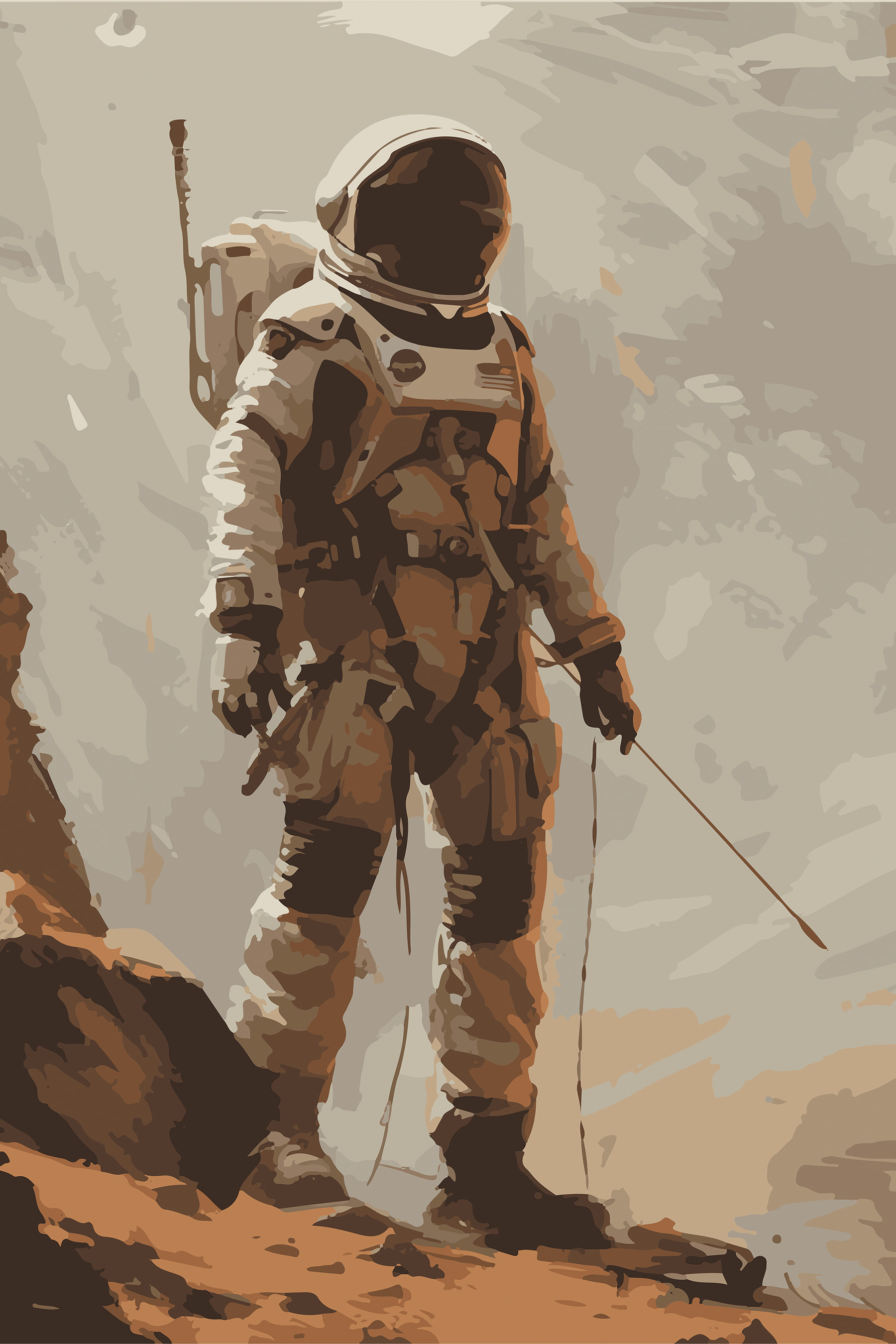 A person in a space suit