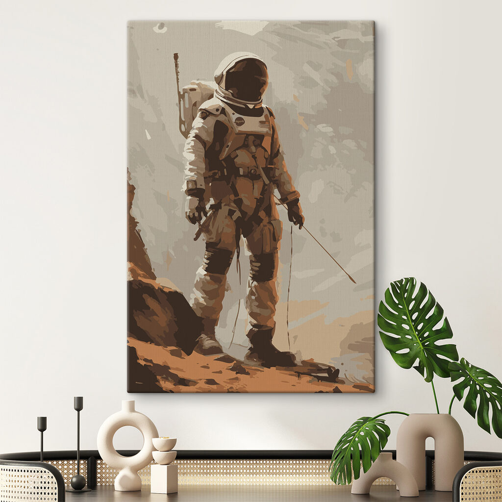 A person in a space suit