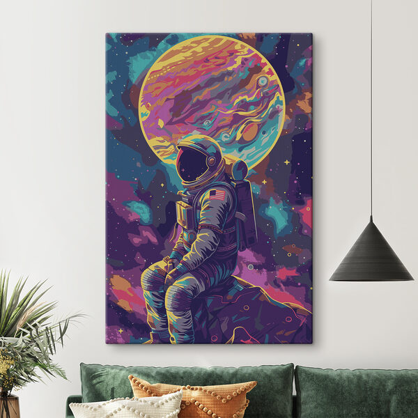 Cuadros Un astronauta en el espacio (SKU: s38317) Cuadros Cuadros Un astronauta en el espacio (SKU: s38317)