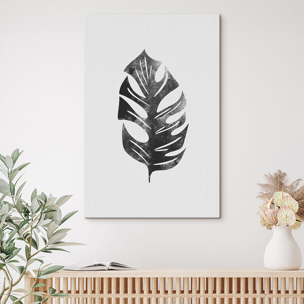 A black and white leaf A black and white leaf