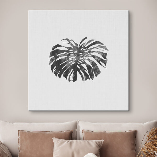 A black and white image of a leaf A black and white image of a leaf