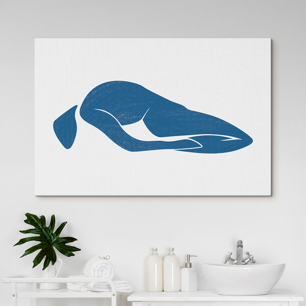 Cuadros Un dibujo azul de una mujer tumbada (SKU: s38381) Cuadros Cuadros Un dibujo azul de una mujer tumbada (SKU: s38381)