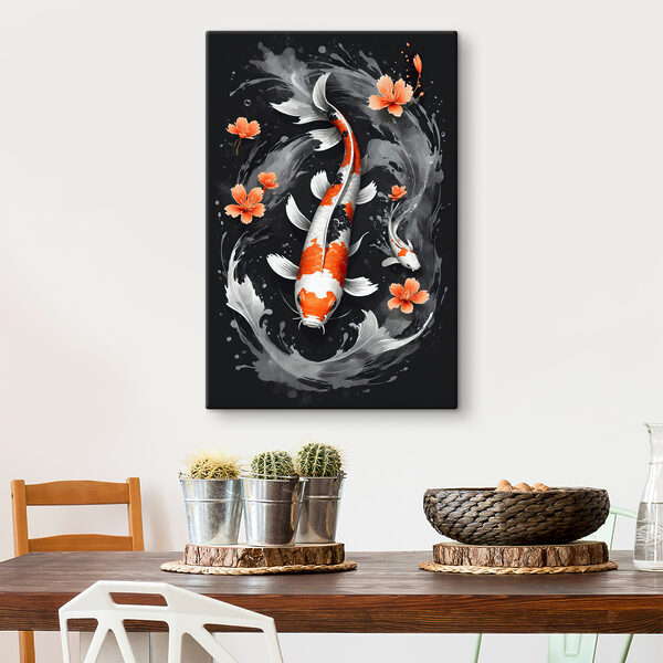 A fish with flowers and water