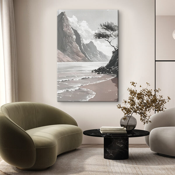 Cuadros Una playa con un árbol y una masa de agua (SKU: s38421) Cuadros Cuadros Una playa con un árbol y una masa de agua (SKU: s38421)