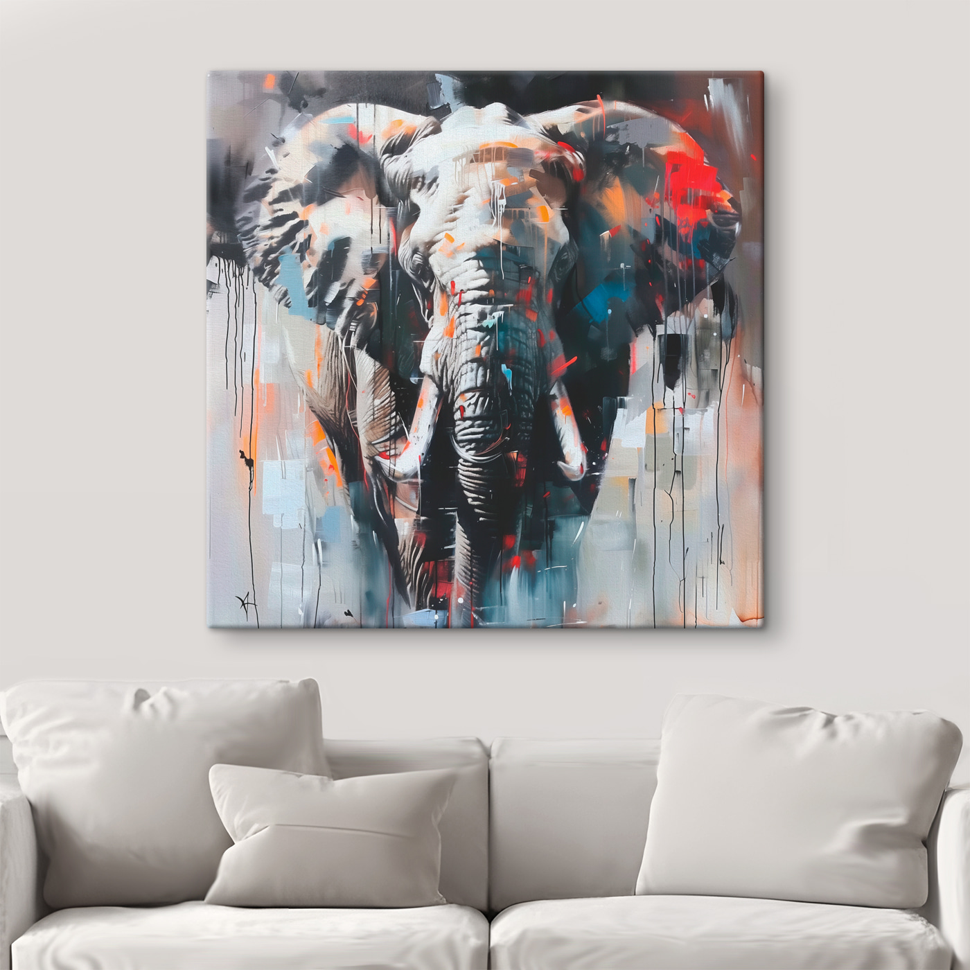 An elephant with tusks An elephant with tusks