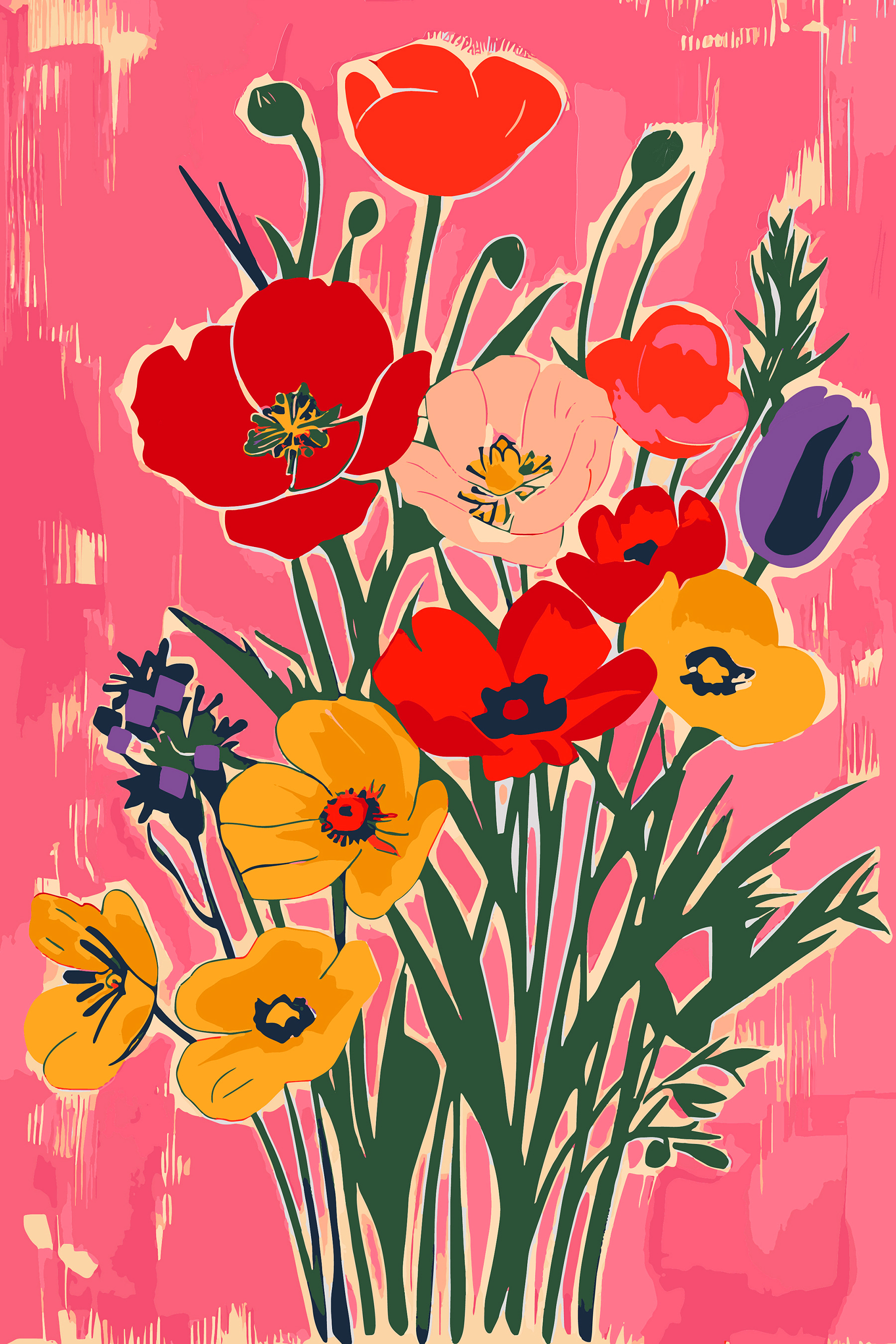 A close up of flowers