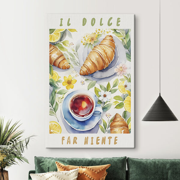 Cuadros Una acuarela que representa comida y una taza de té (SKU: s38391) Cuadros Cuadros Una acuarela que representa comida y una taza de té (SKU: s38391)