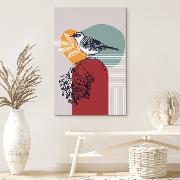 Cuadros Un pájaro en una rama (SKU: s38443) Cuadros Cuadros Un pájaro en una rama (SKU: s38443)