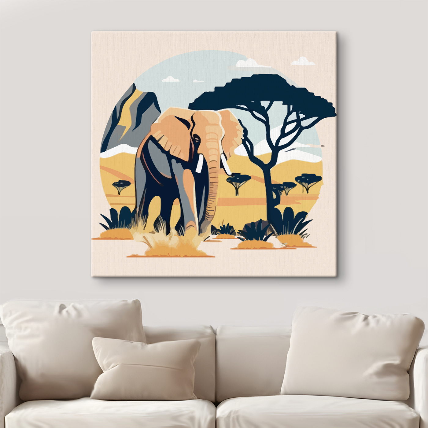 An elephant in the wild An elephant in the wild