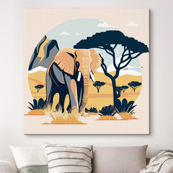 An elephant in the wild An elephant in the wild