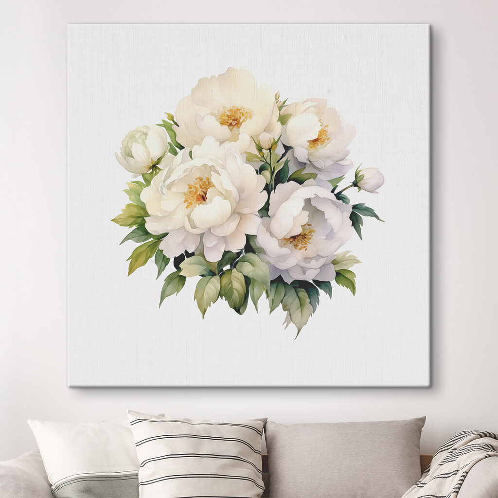 A bouquet of white flowers
